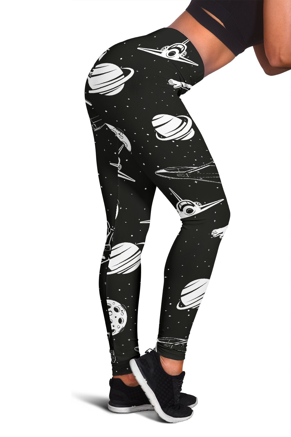 Space Astronauts Print Women Leggings