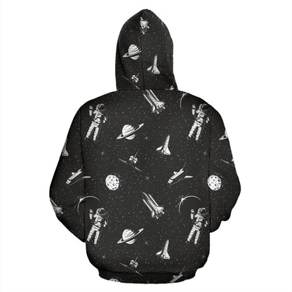 Space Pattern All Over Print Hoodie