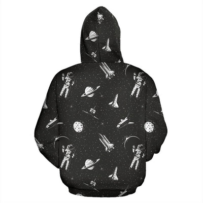 Space Pattern All Over Zip Up Hoodie