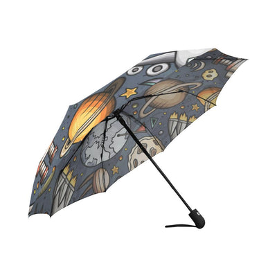 Space Pattern Automatic Foldable Umbrella