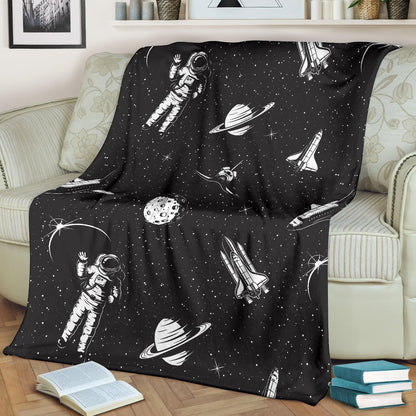 Space Pattern Fleece Blanket
