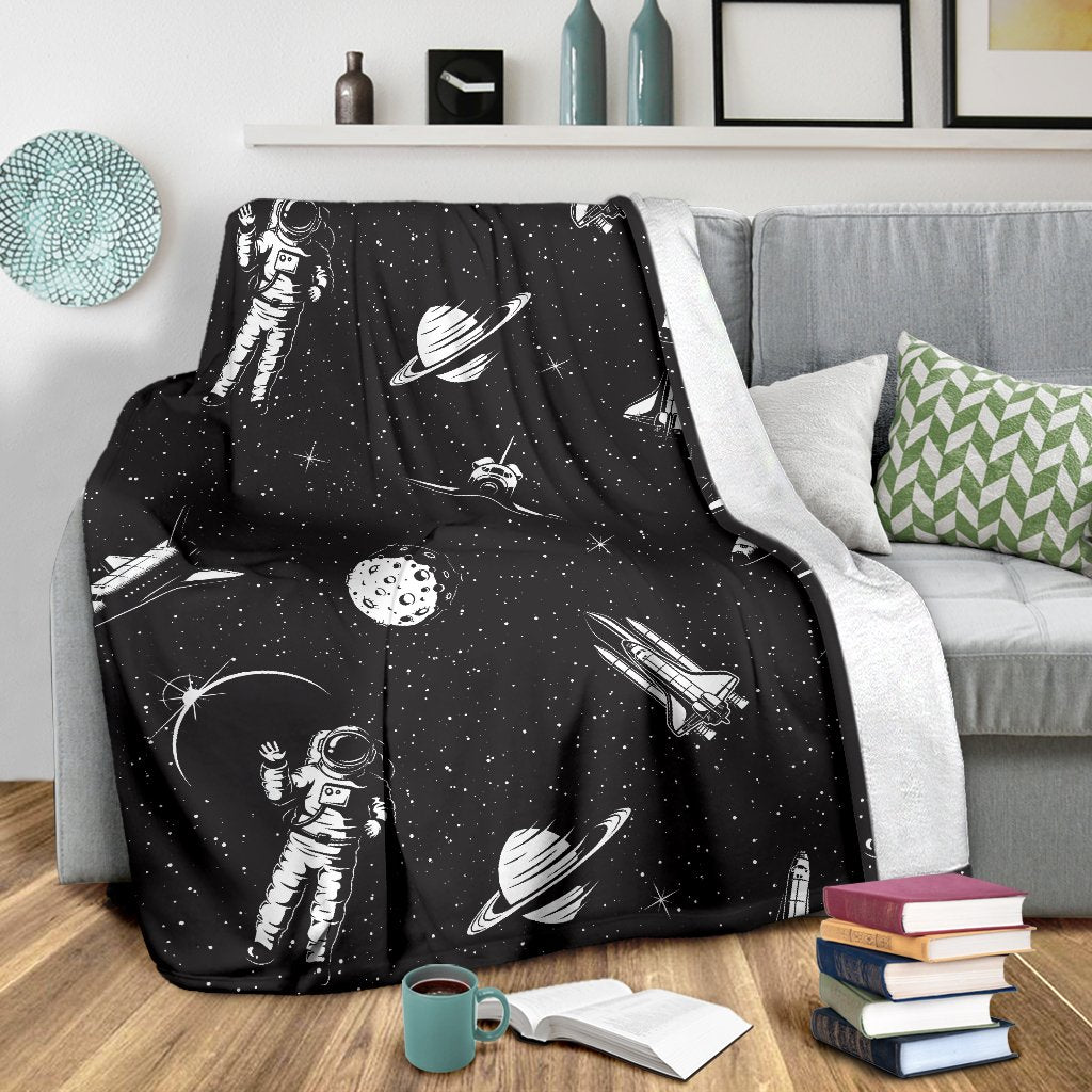 Space Pattern Fleece Blanket
