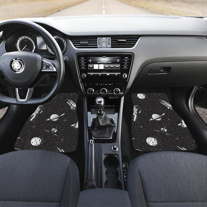Space Pattern Front and Back Car Floor Mats