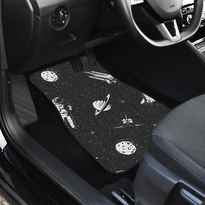 Space Pattern Front and Back Car Floor Mats