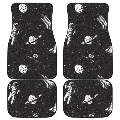 Space Pattern Front and Back Car Floor Mats