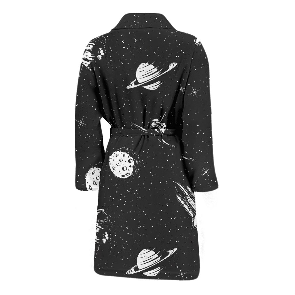 Space Pattern Men Bath Robe
