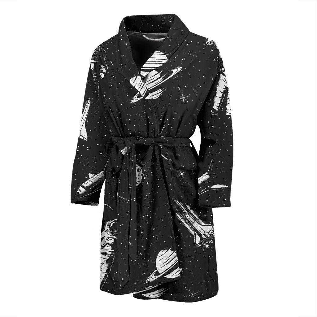 Space Pattern Men Bath Robe
