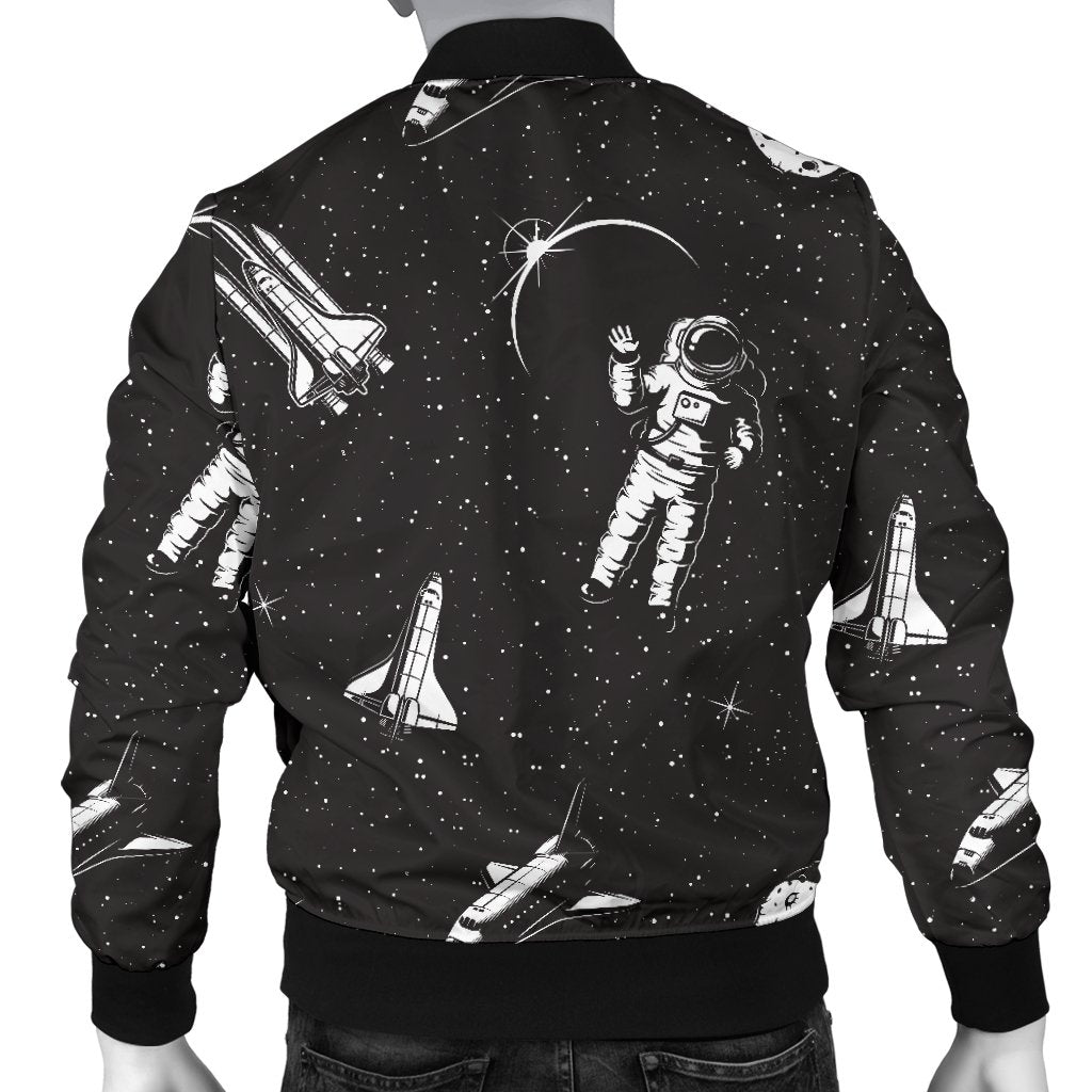 Space Pattern Men Casual Bomber Jacket