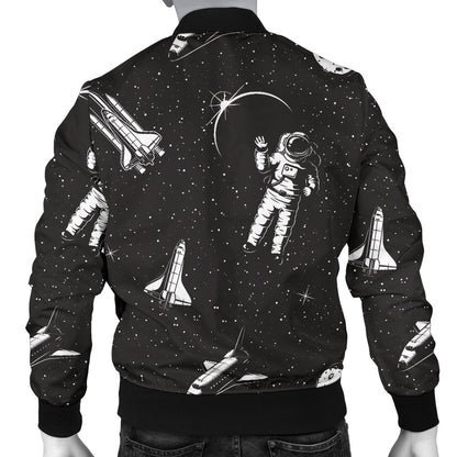 Space Pattern Men Casual Bomber Jacket