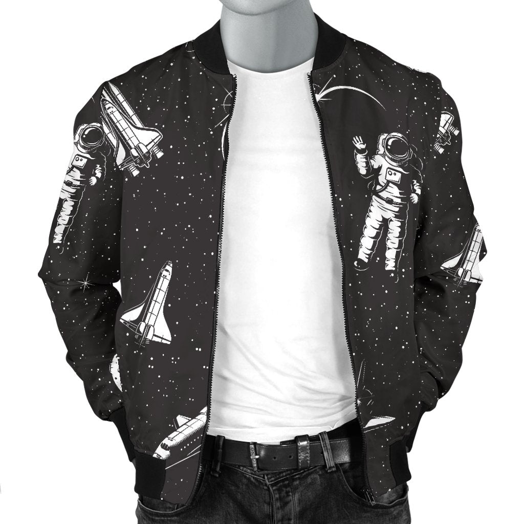 Space Pattern Men Casual Bomber Jacket