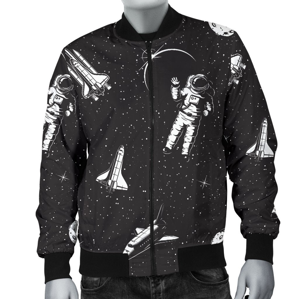 Space Pattern Men Casual Bomber Jacket