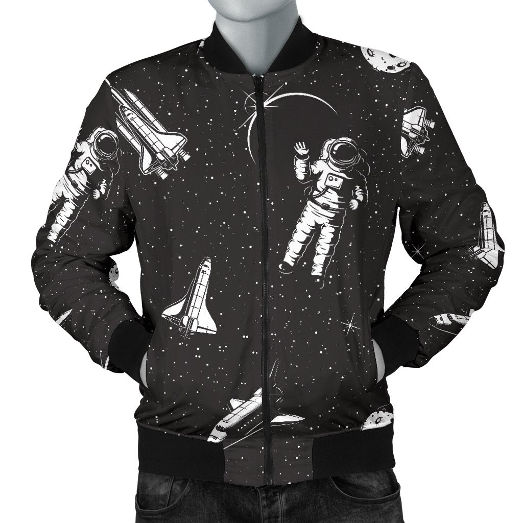 Space Pattern Men Casual Bomber Jacket