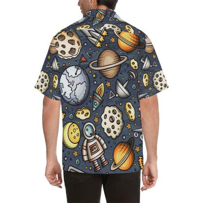 Space Pattern Men Hawaiian Shirt
