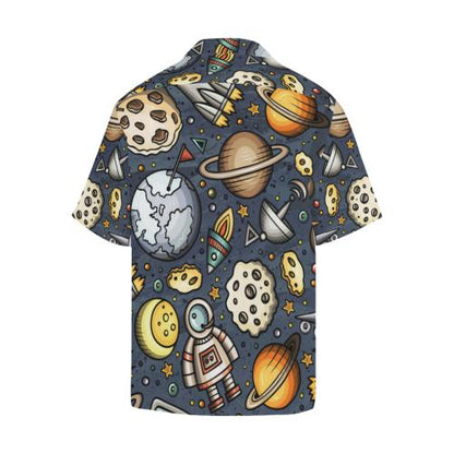Space Pattern Men Hawaiian Shirt