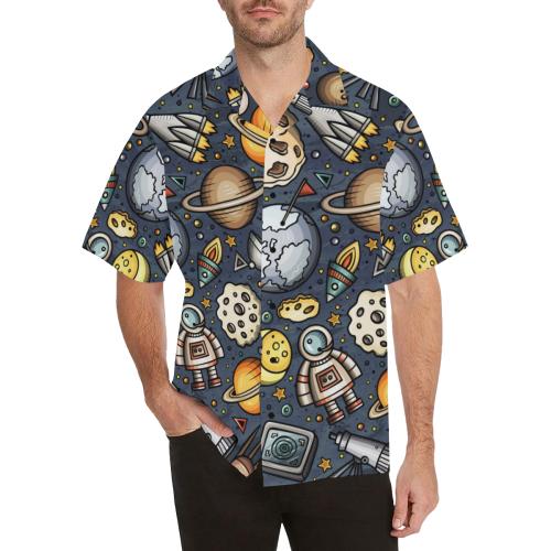 Space Pattern Men Hawaiian Shirt