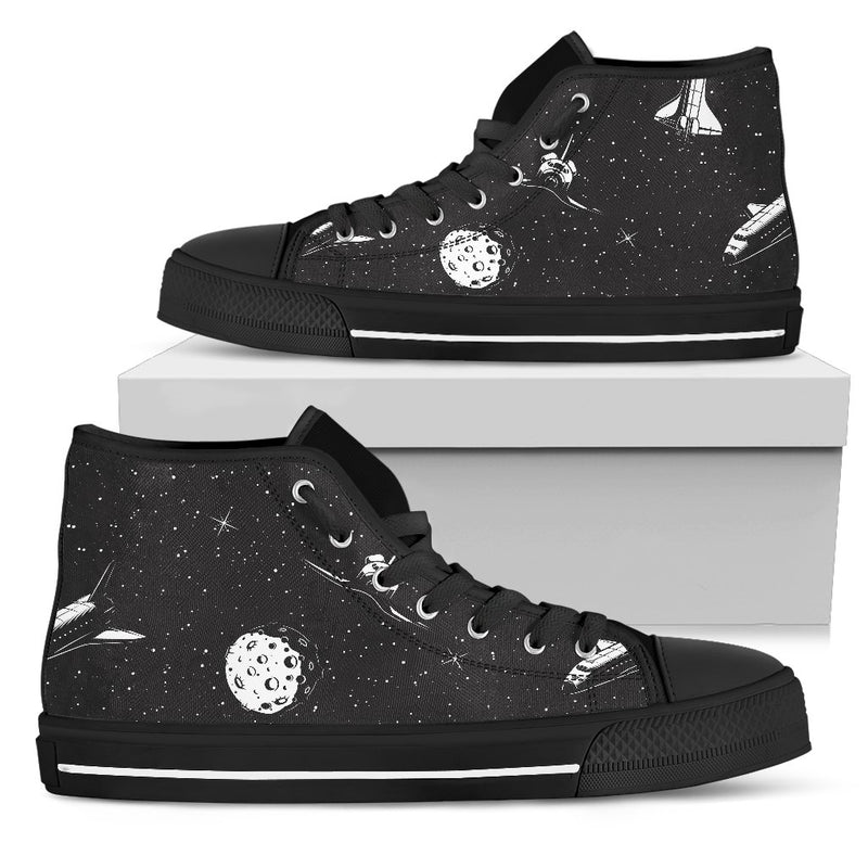 Space Pattern Men High Top Shoes