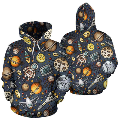 Space Pattern Print All Over Print Hoodie