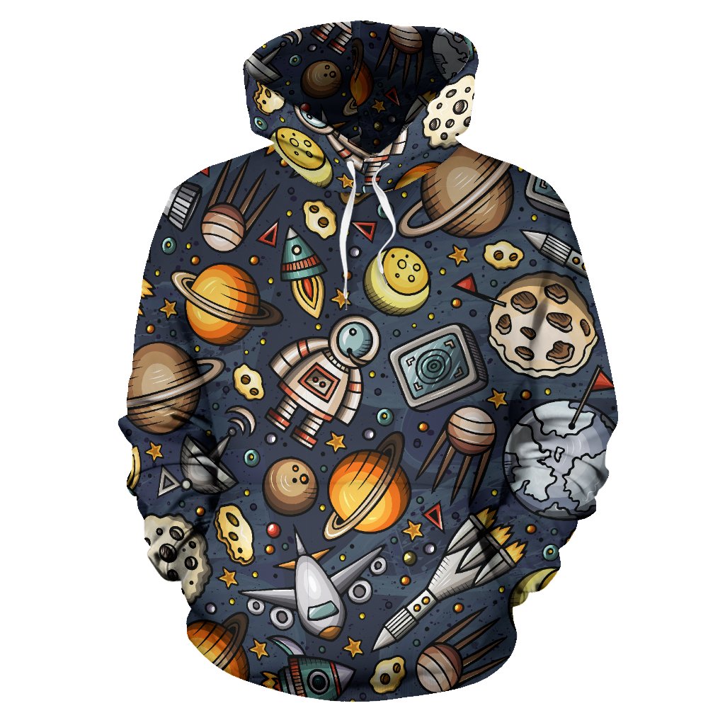 Space Pattern Print All Over Print Hoodie