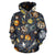 Space Pattern Print All Over Zip Up Hoodie