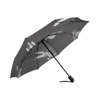 Space Pattern Print Automatic Foldable Umbrella