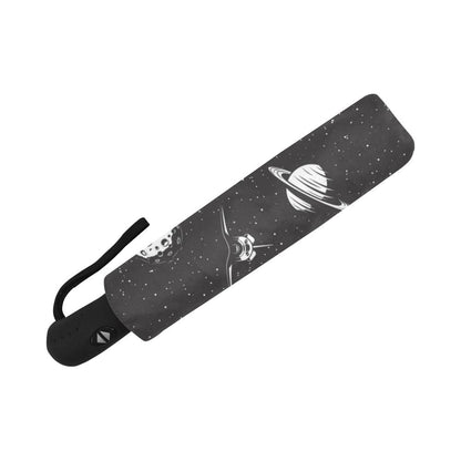 Space Pattern Print Automatic Foldable Umbrella