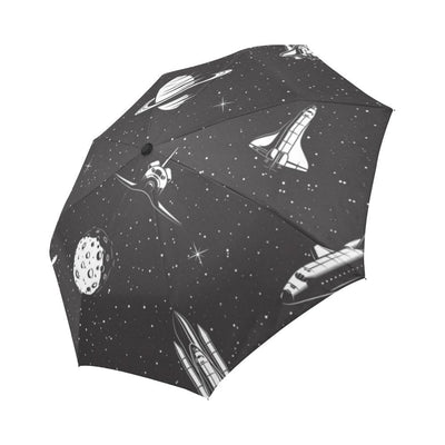 Space Pattern Print Automatic Foldable Umbrella