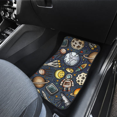 Space Pattern Print Car Floor Mats