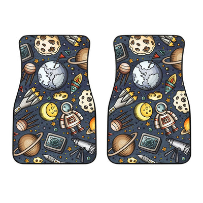 Space Pattern Print Car Floor Mats