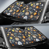 Space Pattern Print Car Sun Shade-JorJune