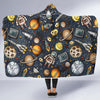 Space Pattern Print Hooded Blanket-JORJUNE.COM