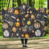 Space Pattern Print Hooded Blanket-JORJUNE.COM