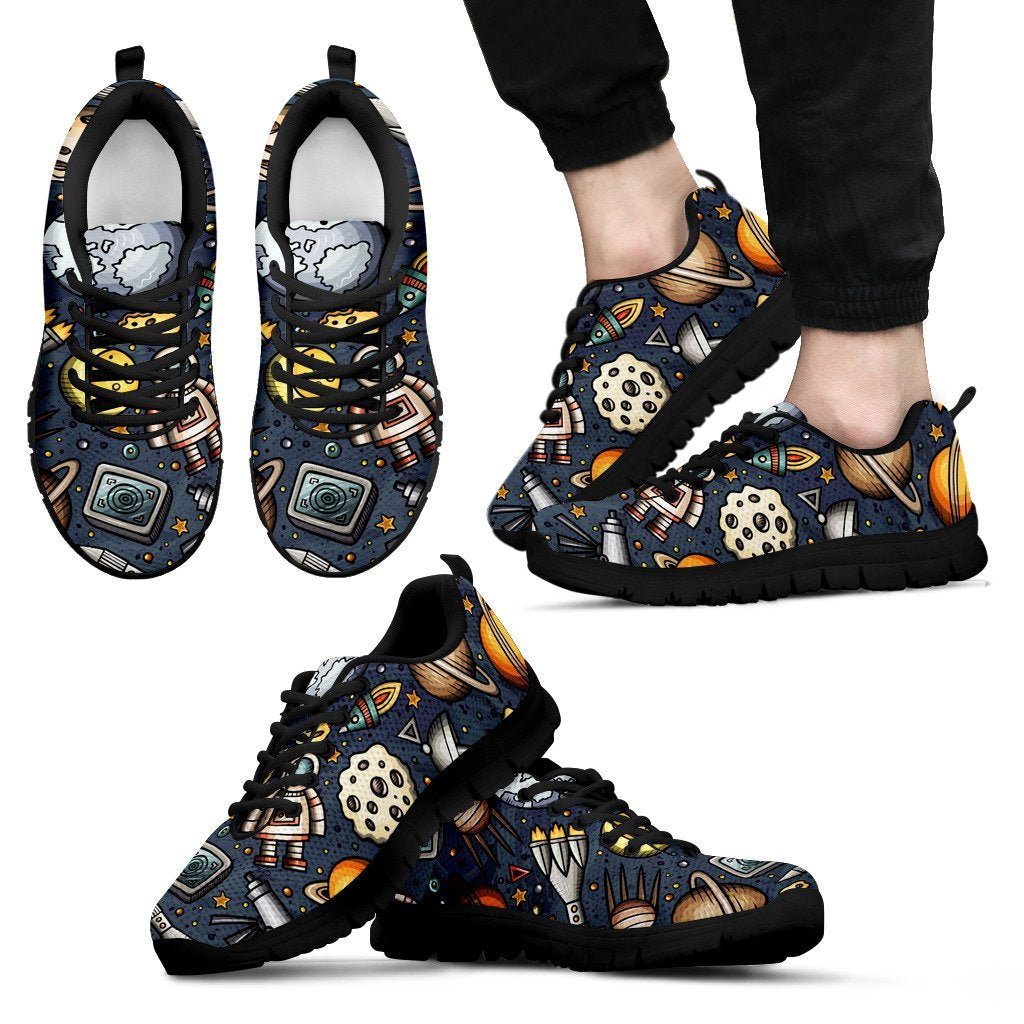 Space Pattern Print Men Sneakers