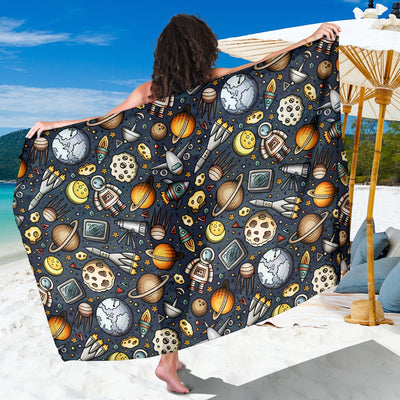 Space Pattern Print Sarong Pareo Wrap