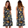 Space Pattern Print Sleeveless Mini Dress