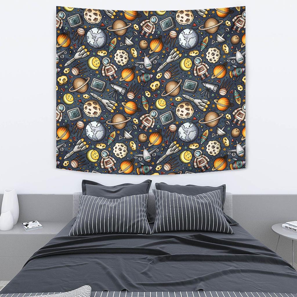 Space Pattern Print Tapestry