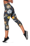 Space Pattern Print Women Capris