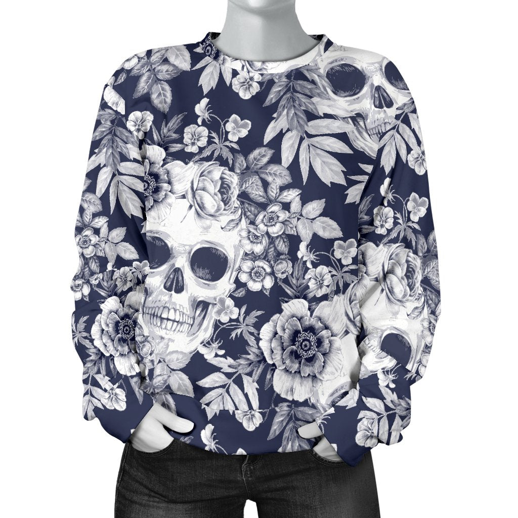 Space Pattern Print Women Crewneck Sweatshirt