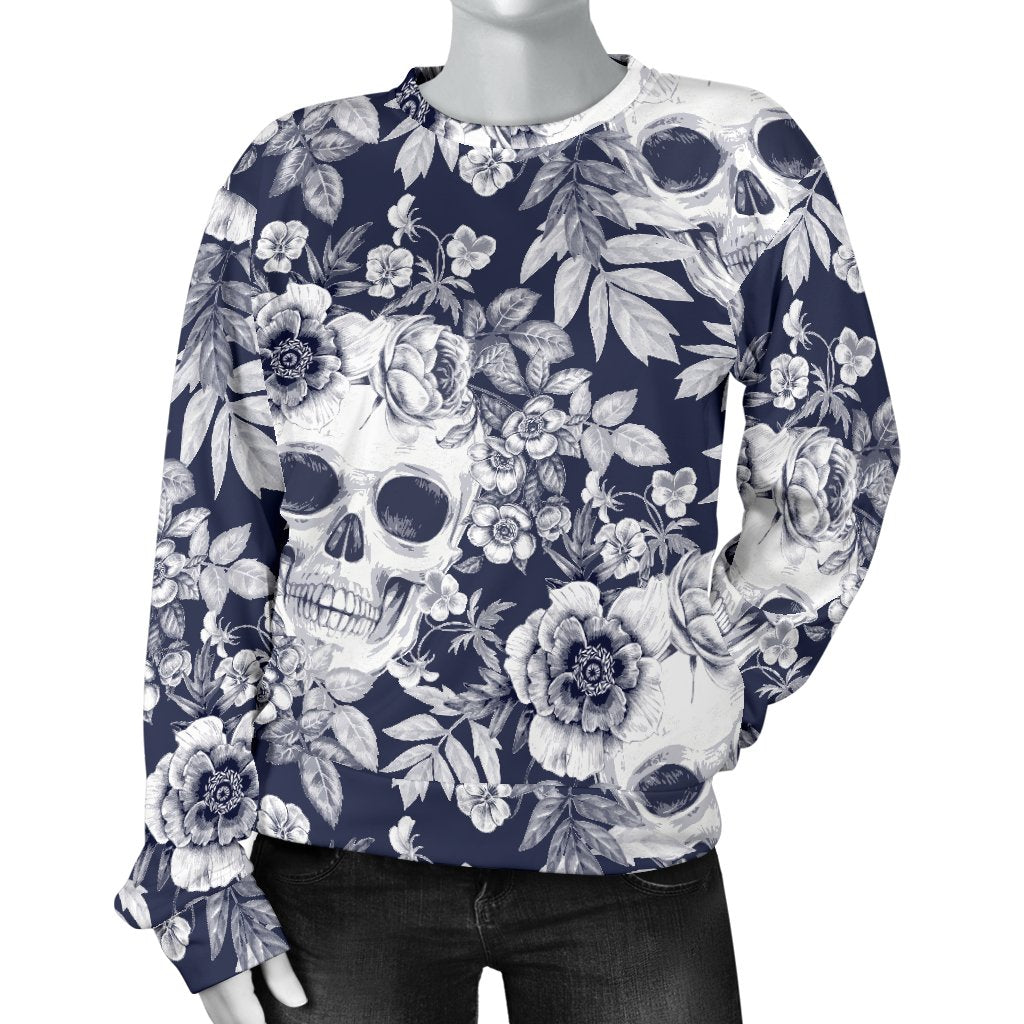 Space Pattern Print Women Crewneck Sweatshirt