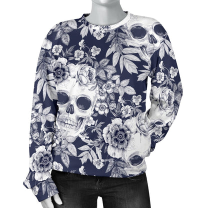 Space Pattern Print Women Crewneck Sweatshirt