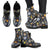 Space Pattern Print Women Leather Boots