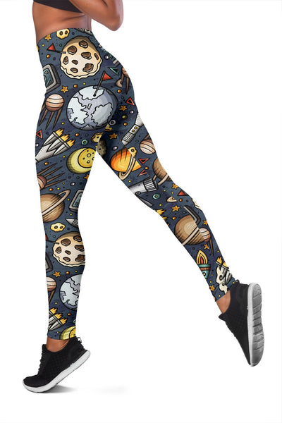 Space Pattern Print Women Leggings