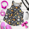 Space Pattern Print Women Racerback Tank Top