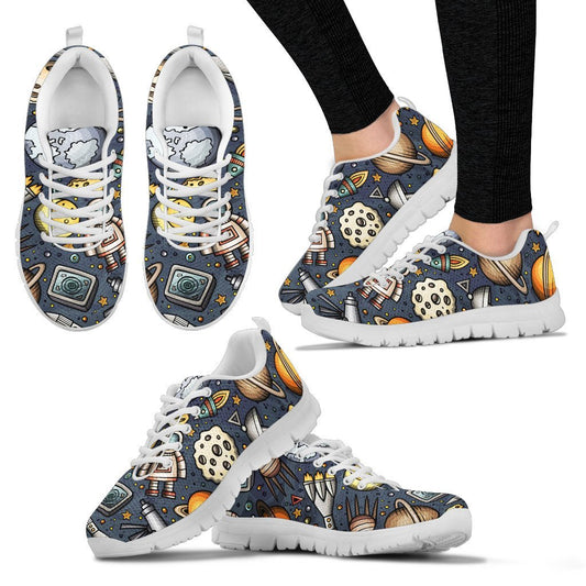 Space Pattern Print Women Sneakers