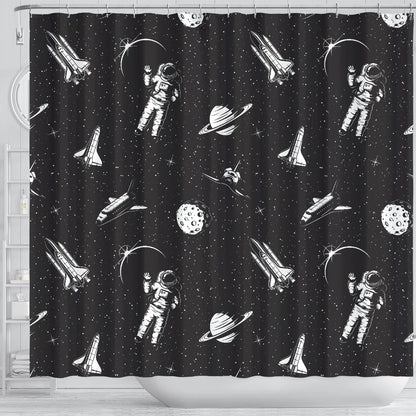 Space Pattern Shower Curtain