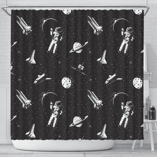 Space Pattern Shower Curtain
