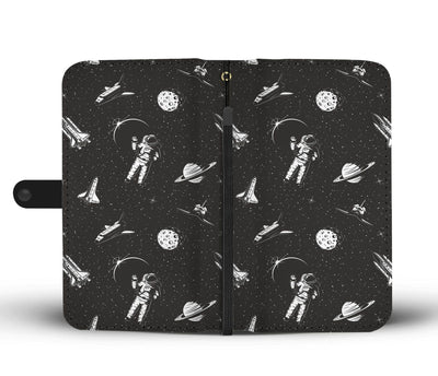 Space Pattern Wallet Phone Case