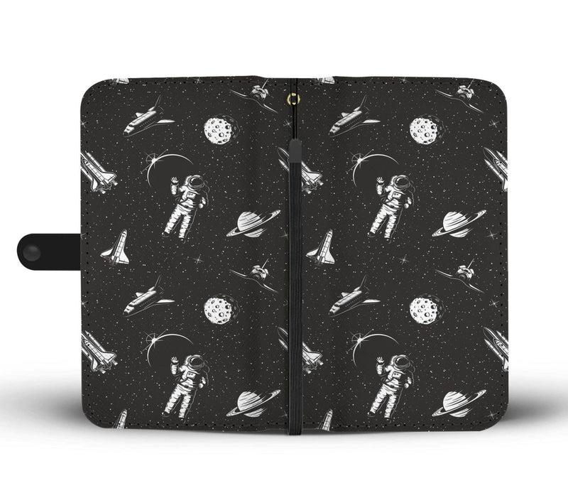 Space Pattern Wallet Phone Case