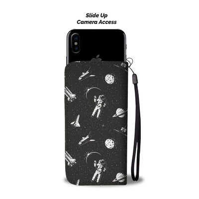 Space Pattern Wallet Phone Case