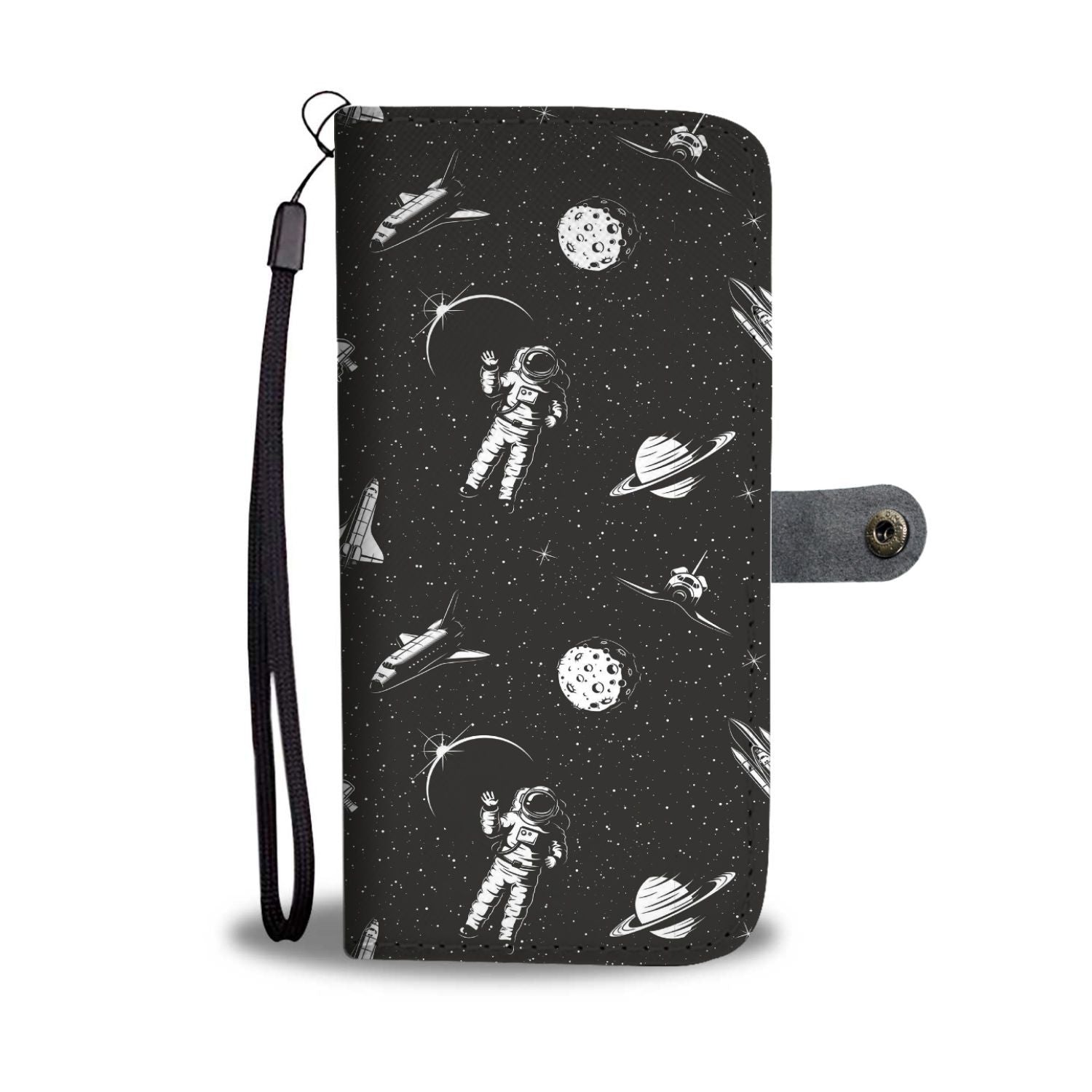 Space Pattern Wallet Phone Case