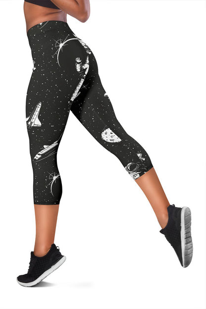 Space Pattern Women Capris